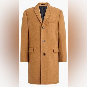 J Crew Thompson Topcoat Men, Men Trench Coat, Size 42 Heather Acorn